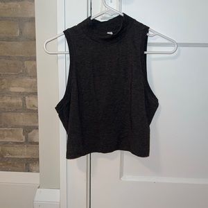 Lululemon dark grey cropped tank top